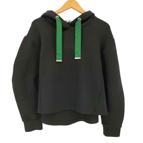 ランバンオンブルー LANVIN en Bleu クロップド コットンポリ プルオーバーパーカー レディース JPN:38