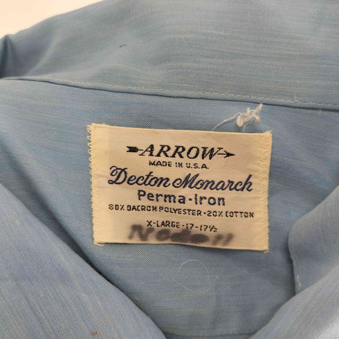 アロー ARROW 50~60S USA製 Decton Monarch 半袖 シャツ メンズ XL