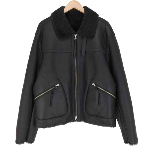 リドム LIDnM Mouton Irvin Aviator Jacket ムートン アービン アビエイター ジャケット メンズ JPN:L