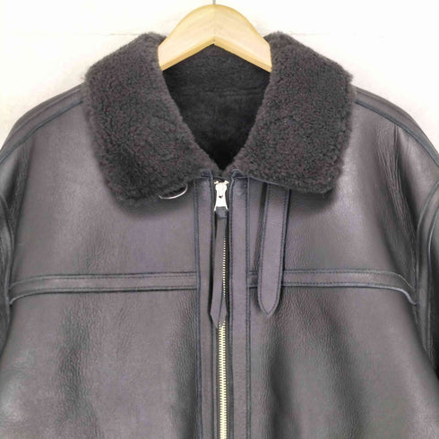 リドム LIDnM Mouton Irvin Aviator Jacket ムートン アービン アビエイター ジャケット メンズ JPN:L