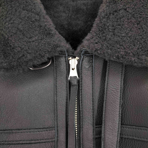 リドム LIDnM Mouton Irvin Aviator Jacket ムートン アービン アビエイター ジャケット メンズ JPN:L
