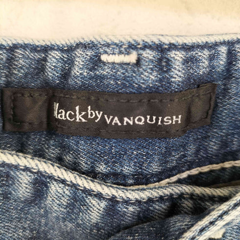 ブラックバイヴァンキッシュ Black by VANQUISH ダメージ加工 スキニー デニム パンツ Y2K メンズ
