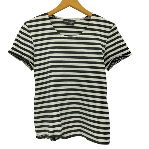 マリメッコ marimekko ボーダークルーネックTシャツ レディース import:M
