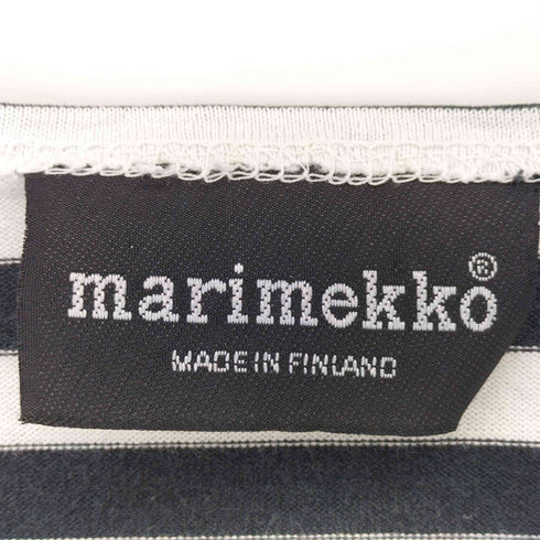 マリメッコ marimekko ボーダークルーネックTシャツ レディース import:M