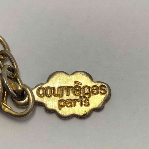 クレージュ courreges ゴールドロゴ ペンダント ネックレス レディース