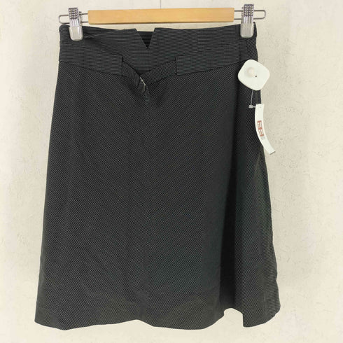 ポールスミスブラックレーベル Paul Smith BLACK LABEL コットン リネン 背抜き 裏地花柄 2B ストライプ テーラードジャケット スカート セットアップ レディース 40