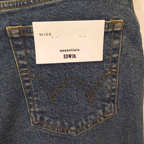 エドウィン EDWIN essentials タックワイドデニムパンツ レディース JPN:L