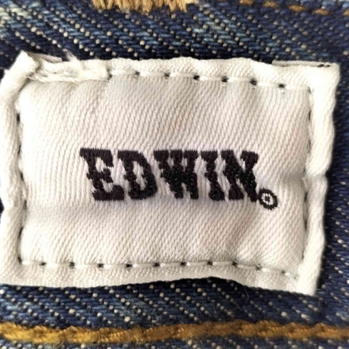 エドウィン EDWIN essentials タックワイドデニムパンツ レディース JPN:L