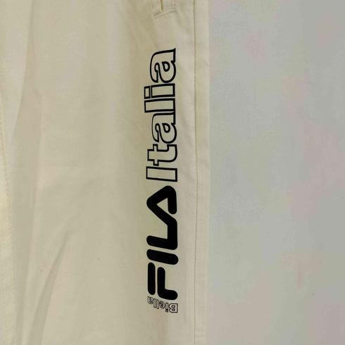 フィラ FILA ロゴ コットンポリ パンツ 裾ジップ メンズ UXL