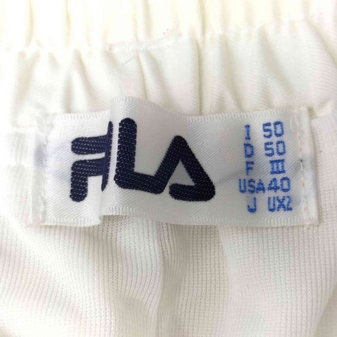 フィラ FILA ロゴ コットンポリ パンツ 裾ジップ メンズ UXL