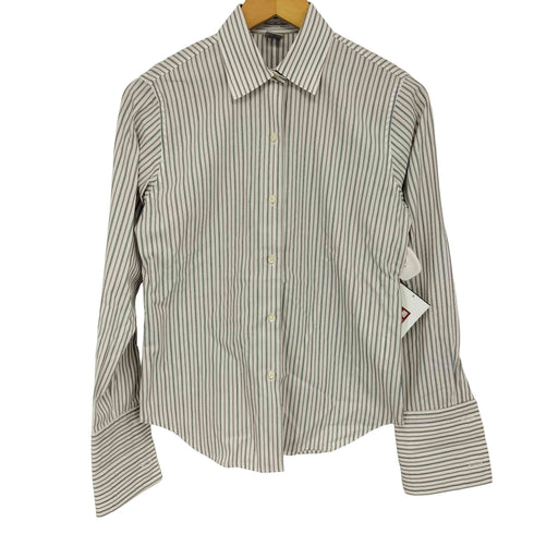 ブルックスブラザーズ BROOKS BROTHERS ストライプ レギュラーカラーシャツ レディース 2