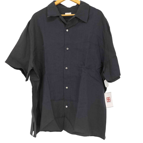 リドム LIDnM LINEN WASHER HUGE SHIRT メンズ JPN:L