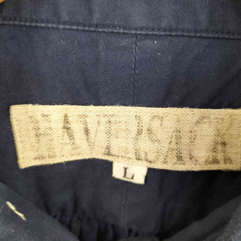 ハバーサック HAVERSACK コットン 変形デザイン 半袖 シャツ レディース L