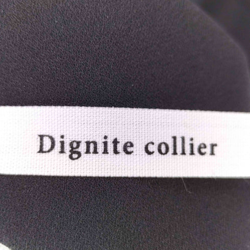 ディニテコリエ Dignite Collier ボウタイ ミディ ポリ ワンピース レディース FREE