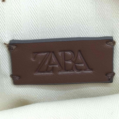 ザラ ZARA ストロー カゴデザイン ショルダーバッグ レディース