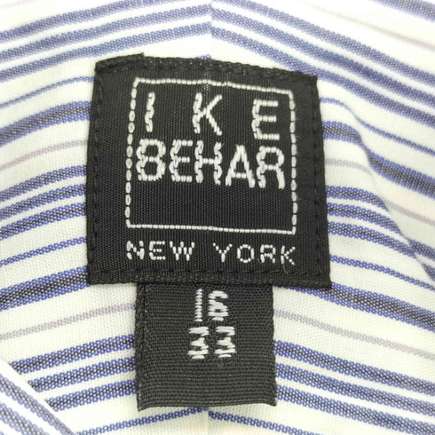 アイクベーハー IKE BEHAR USA製 ストライプ BDシャツ メンズ 16 33