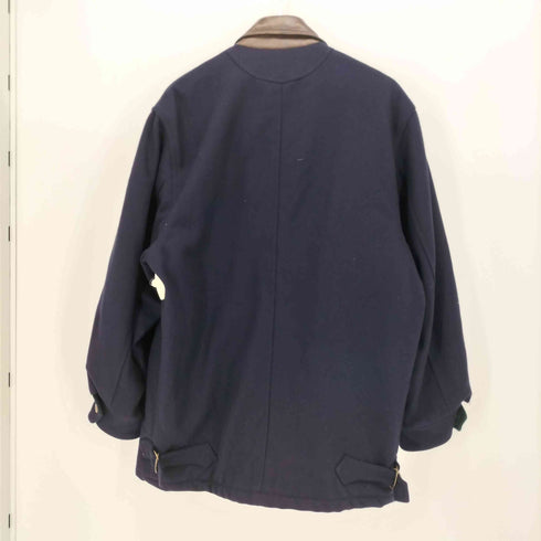 Melton Slugger by GANT 襟レザー マルチポケット 比翼ジップ メルトン ショートコート メンズ S
