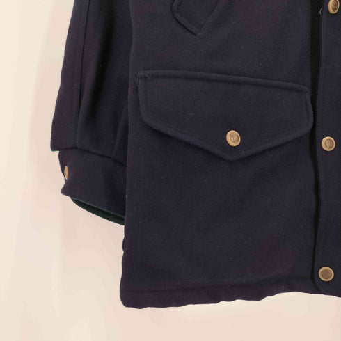 Melton Slugger by GANT 襟レザー マルチポケット 比翼ジップ メルトン ショートコート メンズ S