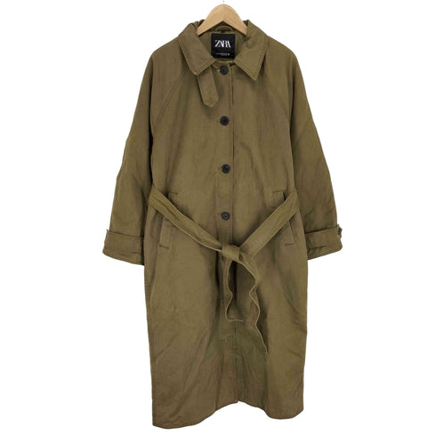 ザラ ZARA ワックスコーティング トレンチコート レディース XS-S