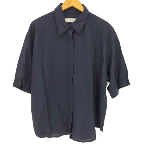 anuke Halfsleeve Loose Shirts ハーフスリーブルーズシャツ レディース FREE