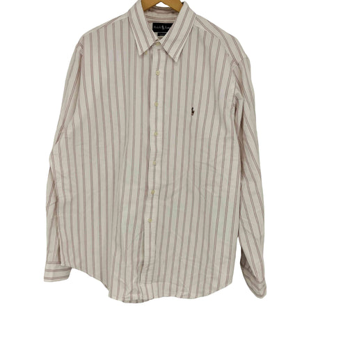ラルフローレン RALPH LAUREN CLASSIC FIT ポニー刺繍 ストライプ BDシャツ メンズ 18 36/37