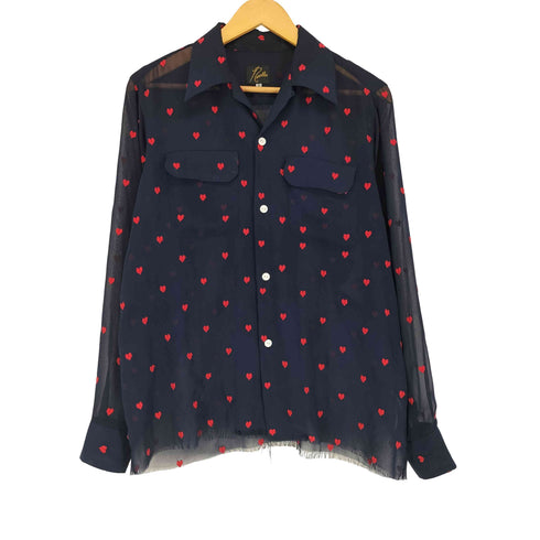 ニードルズ Needles 19SS heart print shirt ハート プリント シャツ メンズ XS
