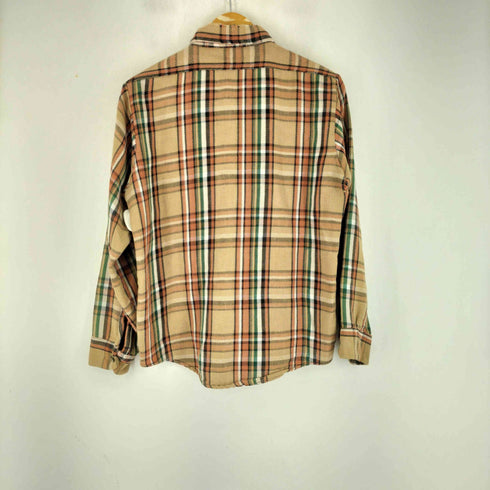 70S Mr.Leggs チェック柄 ダブルポケット 長袖シャツ メンズ import:M