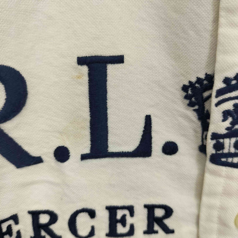 ラルフローレン RALPH LAUREN CLASSIC FIT ポロ刺繍 チーム クレリックシャツ メンズ import:XL