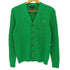 ポロラルフローレン POLO RALPH LAUREN 現行QRタグ ケーブルニット コットン Vネック カーディガン レディース L(14-16)