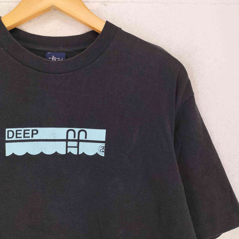 ステューシー Stussy 00s 紺タグ グラフィックプリント 半袖 Tシャツ メンズ L