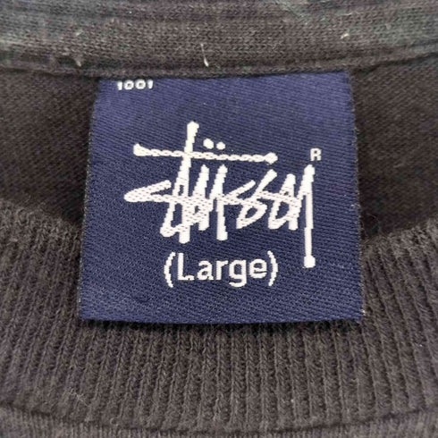 ステューシー Stussy 00s 紺タグ グラフィックプリント 半袖 Tシャツ メンズ L