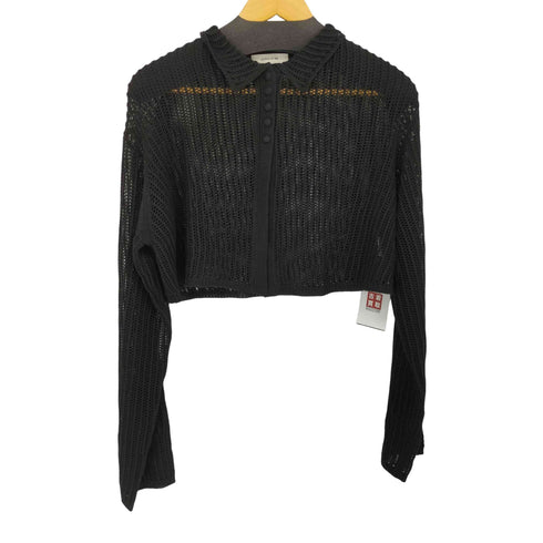 ラポドゥジェム la peau de gem mesh polo cardigan メッシュポロカーディガン レディース FREE