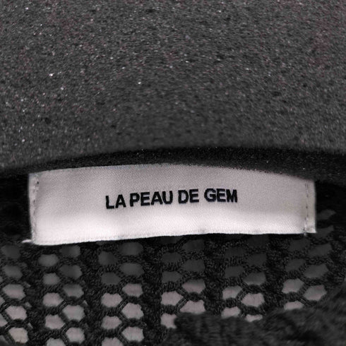 ラポドゥジェム la peau de gem mesh polo cardigan メッシュポロカーディガン レディース FREE