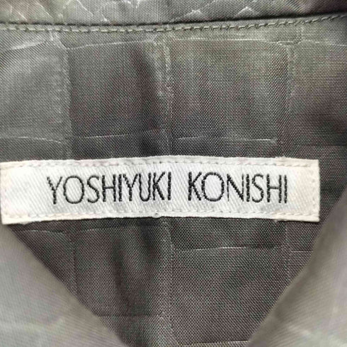 ヨシユキコニシ YOSHIYUKI KONISHI クロコ型押し 長袖 ポケット シャツ メンズ