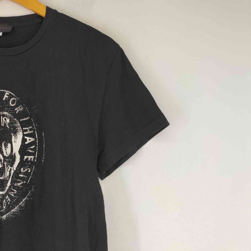 JOHN RICHMOND スカルプリント ラメ加工 半袖 Tシャツ メンズ JPN:L