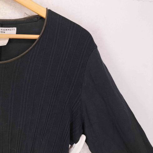キャサリンハムネットロンドン KATHARINE HAMNETT LONDON レーヨン混 長袖 Tシャツ レディース M