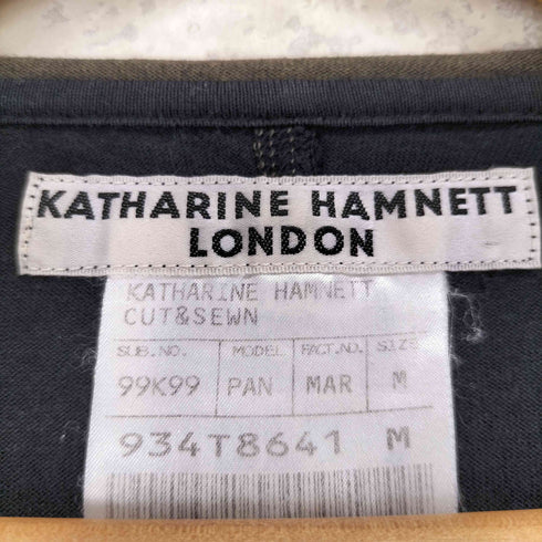 キャサリンハムネットロンドン KATHARINE HAMNETT LONDON レーヨン混 長袖 Tシャツ レディース M