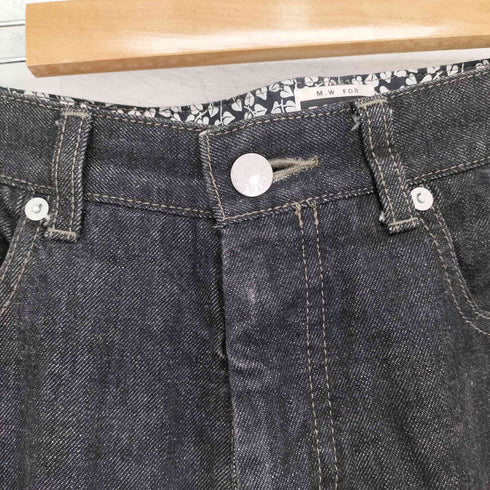トミー TOMMY ロゴ刺繍 ブラックデニムパンツ メンズ L