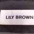 リリーブラウン Lily Brown バックリボンフリル2wayスカート レディース JPN:0