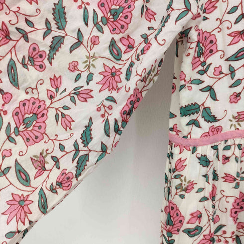 ヌキテパ NE QUITTEZ PAS Ethnic Print Flare Sleeve Dress エスニックプリント フレアスリーブドレス レディース