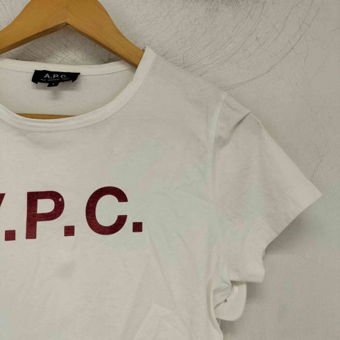 アーペーセー A.P.C. ロゴプリント クルーネック S/S Tシャツ レディース JPN:S