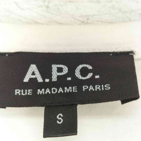 アーペーセー A.P.C. ロゴプリント クルーネック S/S Tシャツ レディース JPN:S
