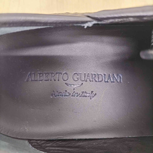ALBERTO GUARDIANI アルベルト ガルディアーニ 編み込み ローカットスニーカー メンズ 39