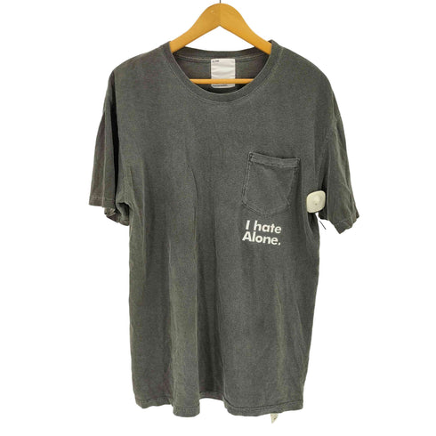 アローン ALONE 22AW I hate Alone アイ ヘイト アローン 両面 プリント 半袖 Tシャツ メンズ 2