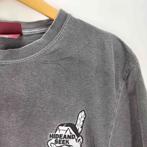 ハイドアンドシーク HIDE AND SEEK INDIAN インディアン 両面 プリント 半袖 Tシャツ メンズ M