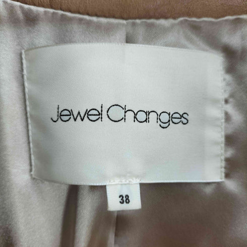 ジュエルチェンジズ Jewel Changes ライダース ラムレザージャケット レディース JPN:38