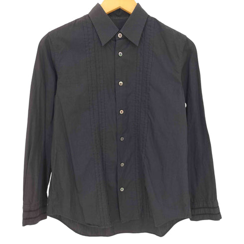トリココムデギャルソン tricot COMME des GARCONS 15ss フロントピンタック 袖レース 長袖シャツ レディース JPN:M