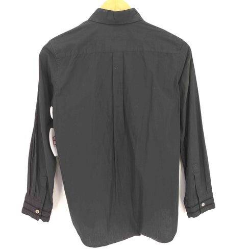 トリココムデギャルソン tricot COMME des GARCONS 15ss フロントピンタック 袖レース 長袖シャツ レディース JPN:M