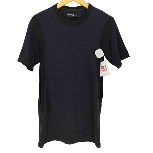 ワイプロジェクト Y/PROJECT フランス製 サイドスリット タンクトップレイヤード クルーネック半袖Tシャツ レディース import:S