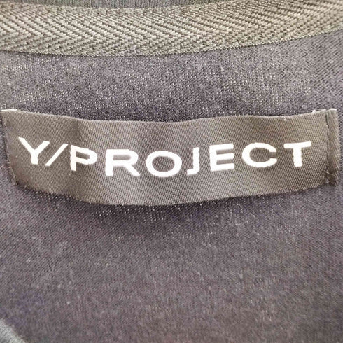 ワイプロジェクト Y/PROJECT フランス製 サイドスリット タンクトップレイヤード クルーネック半袖Tシャツ レディース import:S